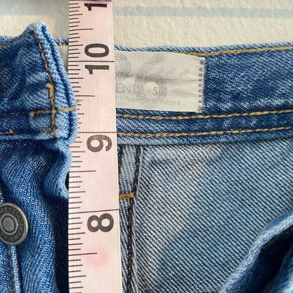 Free People We The Free Jean Maggie Straight Mid Rise Jeans Size 26 Button-Fly - Picture 12 of 12
